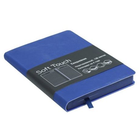 Ежедневник недатированный "Soft Touch" А5, синий