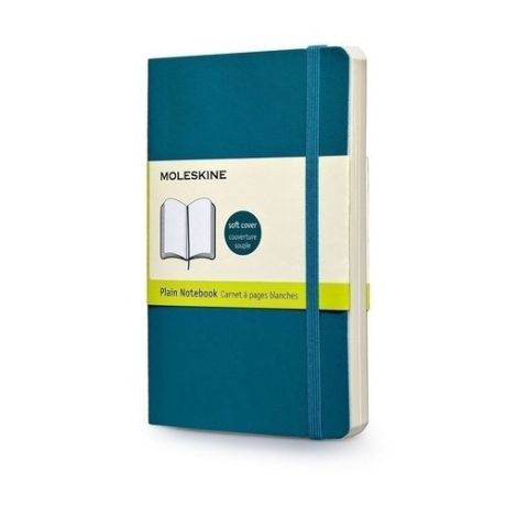 Записная книжка нелинованная "Classic Soft" Pocket, 192 стр., бирюзовая