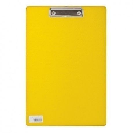 Доска-планшет "Comfort" с верхним прижимом А4, желтая