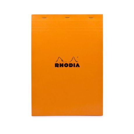 Блокнот в клетку "Rhodia" оранжевый А4