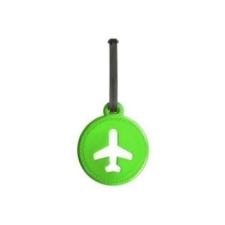 Бирка для багажа "Happy Flight", зеленая
