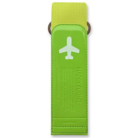 Ремень для багажа "Happy Flight Luggage Belt", зеленый