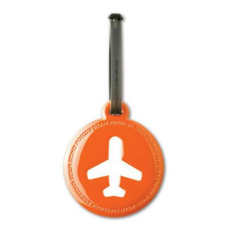 Бирка для багажа "Happy Flight", оранжевая