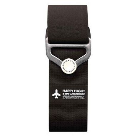 Ремень для багажа на кнопке "HF 2-Way Luggage Belt", черный