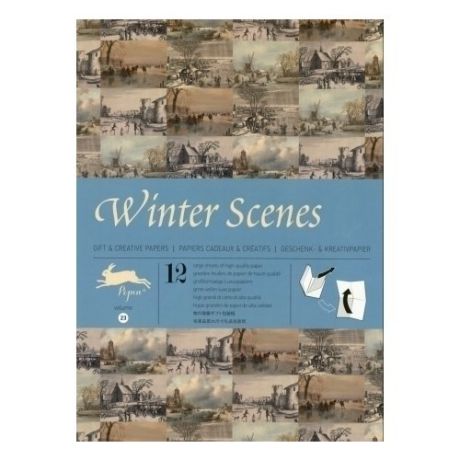 Подарочная обёрточная бумага "Winter Scenes"