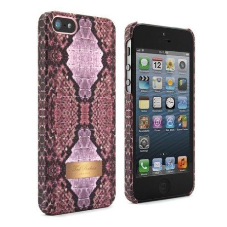 Чехол для iPhone 5 "Hard Shell Hanne Snake Print", фиолетовый