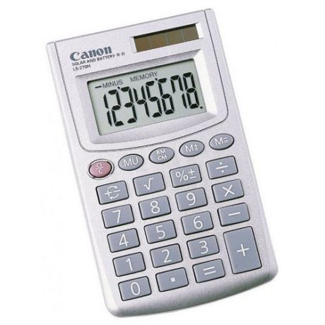 Калькулятор карманный LS-270H серебристый