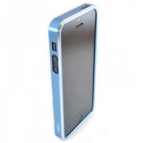 Бампер для iPhone 5/5S "Aluminum", голубой