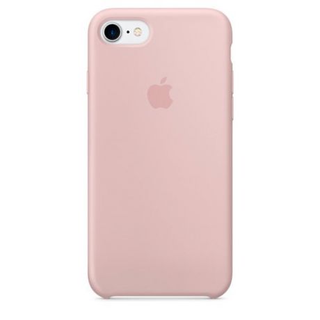 Крышка для iPhone 7 "Apple Silicone Case", розовый песок