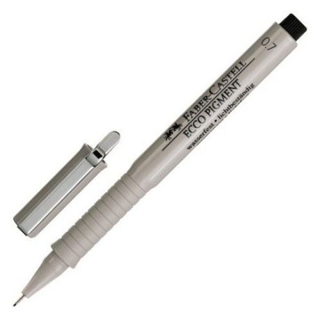 Капиллярная ручка "Ecco Pigment", 0,7 мм, черная