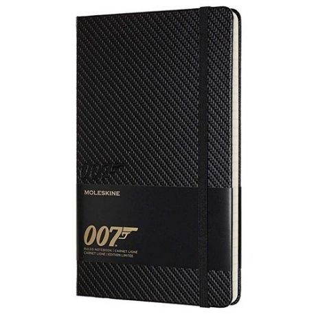 Блокнот "Limited Edition James Bond. Carbon" Large, 13 х 21 см, 240 стр., в линейку