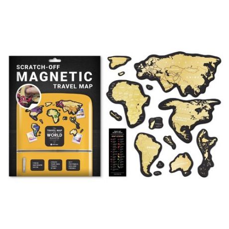 Скретч-карта мира Travel Map "Magnetic World"