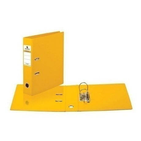 Папка-регистратор с двухсторонним покрытием из ПВХ 70 мм желтая