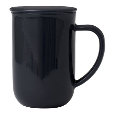 Чайная кружка с ситечком "Minima", 0,5 л, темно-синяя