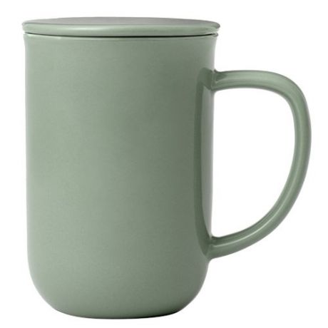 Чайная кружка с ситечком "Minima", 0,5 л, зеленая