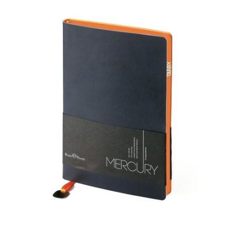 Ежедневник недатированный "Mercury" А5 темно-синий