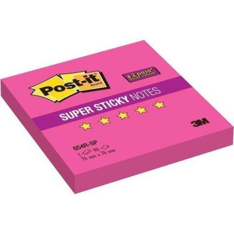 Блок-кубик для заметок 654R-SP "Super Sticky" розовый
