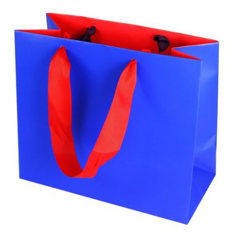 Подарочный пакет "Однотонный 1" А5, синий
