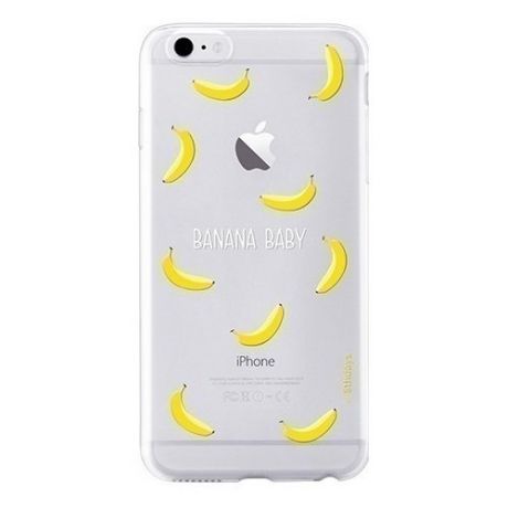 Чехол-накладка "Pet Town banana baby" для iPhone 6/6s прозрачно-желтый