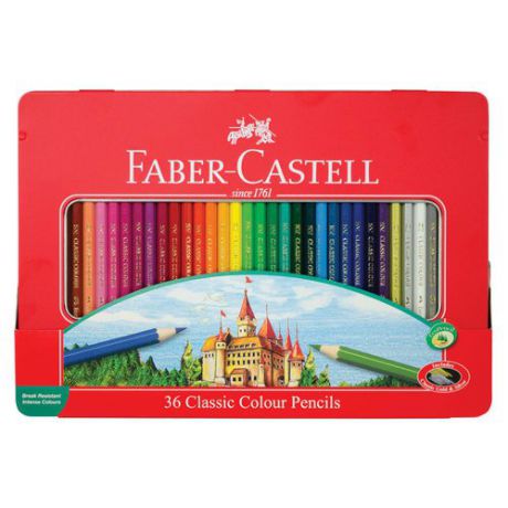 Карандаши цветные "Замок", 36 цветов