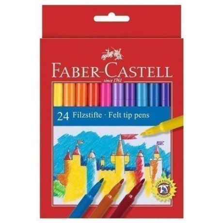Фломастеры "Замок", 24 цвета