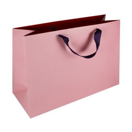 Подарочный пакет #010, розовый, 40 x 30 x 15 см