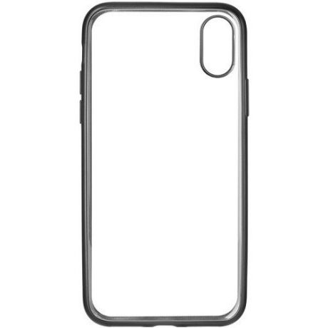 Чехол защитный для iPhone Х CS24BL01-I10 "Frame Tone Case" прозрачный силиконовый черный