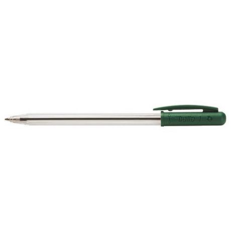 Шариковая ручка с поворотным механизмом зеленая