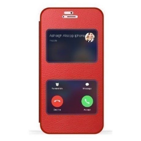 Чехол "Smart Case" для iPhone 6 красная кожа