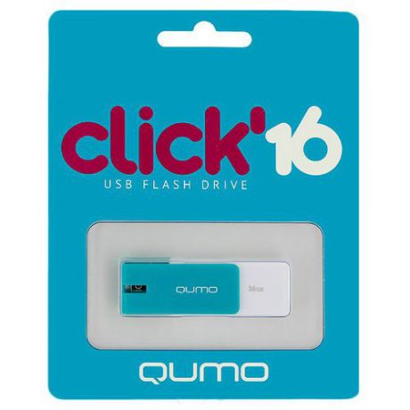 Накопитель 16GB USB 2 Click Azure, цвет лазурь