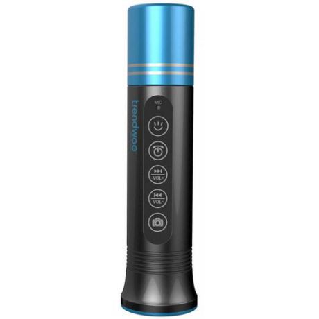 Колонка Bluetooth с креплением на руль и фонариком "Freeman X6" синяя