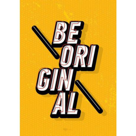 Принт "Be Original" А4