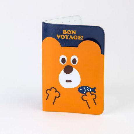 Обложка для паспорта "Cover me bear fisher"