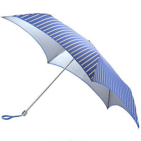 Зонт женский "Полоска на голубом"