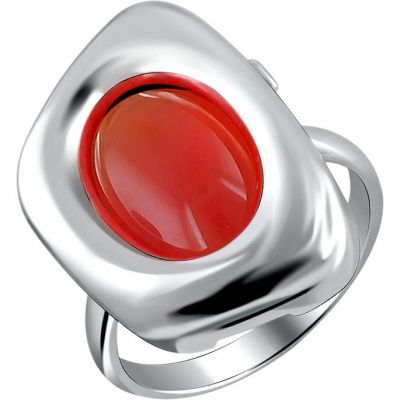 Кольцо с сердоликами из серебра