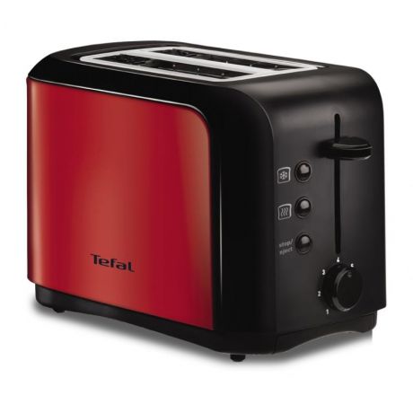 Тостер Tefal Inox RED TT356E 850 Вт черный/красный TT356E30