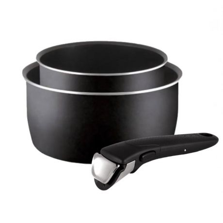 Набор посуды Tefal Ingenio BLACK 5, ковши 16/20 см, 1,6/2 л, съемная ручка 04181830