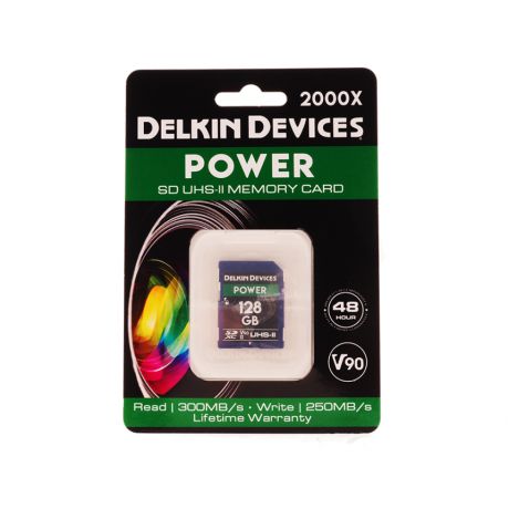 Карта памяти Delkin Devices Power SDXC 128GB 2000X UHS-II Class 10 V90 (DDSDG2000128)