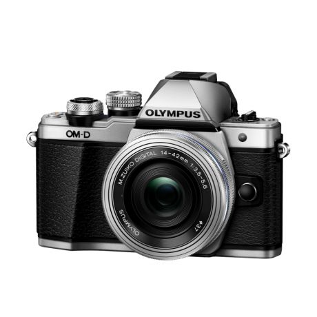 Фотоаппарат Olympus OM-D E-M10 Mark II Pancake Zoom Kit с 14-42 EZ серебристый (V207052SE000)