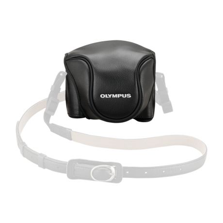 Кожаный чехол Olympus CSCH-118 для фотоаппарата Stylus 1 черный (V600079BW000)