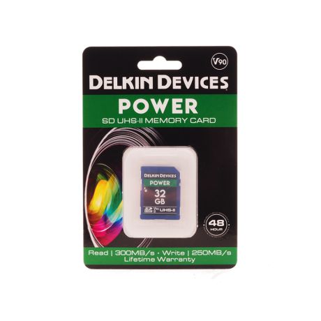Карта памяти Delkin Devices Power SDXC 32GB 2000X UHS-II Class 10 V90 (DDSDG200032G)