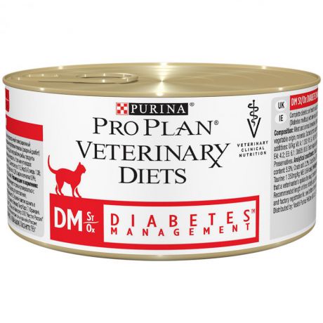 Консервированный корм Pro Plan Veterinary Diets DM корм для кошек при диабете, консервы, 195 г 12381678