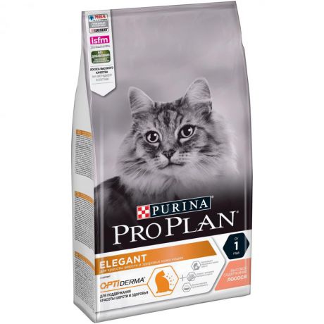 Сухой корм Purina Pro Plan для поддержания красоты шерсти и здоровья кожи, с лососем, пакет, 1.5 кг 12371026