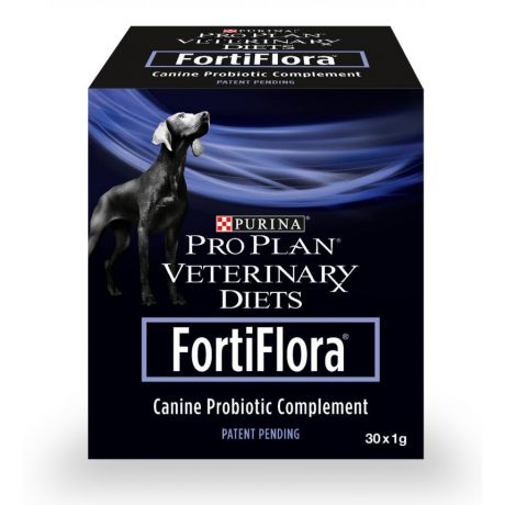 Пребиотическая добавка для собак Purina Pro Plan Veterinary Diets FortiFlora для поддержания баланса микрофлоры и здоровья кишечника, 30 пакетиков по 1 г 12274760