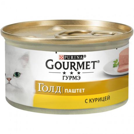 Консервы для кошек Purina Gourmet Gold, курица, банка, 85 г 12307070