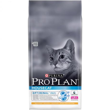 Сухой корм для домашних кошек Purina Pro Plan Housecat, курица, пакет, 10 кг 12171886