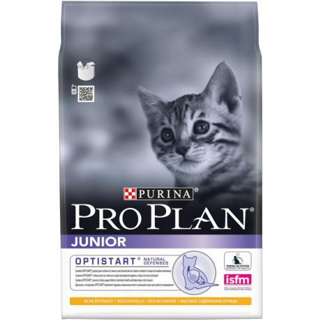 Сухой корм для котят Purina Pro Plan Junior, курица, пакет, 3 кг 12171004