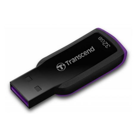 Флешка USB TRANSCEND Jetflash 360 32Гб, USB2.0, черный и фиолетовый [ts32gjf360]