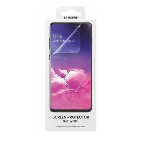 Защитная пленка для экрана SAMSUNG ET-FG975CTEGRU для Samsung Galaxy S10+, прозрачная, 2 шт