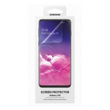 Защитная пленка для экрана SAMSUNG ET-FG973CTEGRU для Samsung Galaxy S10, прозрачная, 2 шт